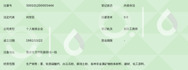 重慶市萬(wàn)州區(qū)聯(lián)鑫化工廠